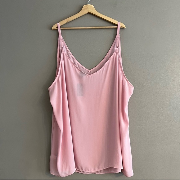 Torrid Georgette V-Neck Racerback Cami Top Pink Size 6X 30 - Picture 1 of 10